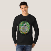Forget Luck Give Me Beer St Patrick's Day Skeleton T-Shirt (Vorne ganz)