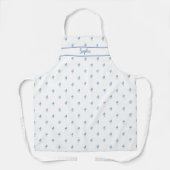 Forget Me Not Floral Apron Schürze (Vorderseite)
