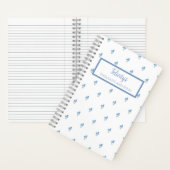 Forget Me Not Flower Personalized Journal Notebook Notizblock (Innen)
