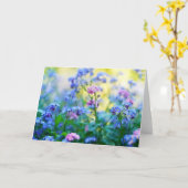Forget-Me-Not Flowers Karte (Gelbe Blume)