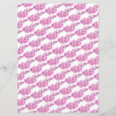 Forget-me-not heart art wedding pink white einladung (Rückseite)