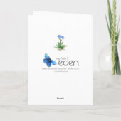 Forget Me not watercolor Sympathy Cousin Card Karte (Rückseite)