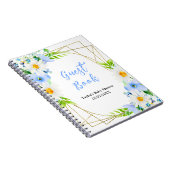 Forget-Me-Nots and Daisies Baby Shower Guest Book Notizblock (Rechte Seite)