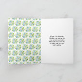Forget-Me-Nots and Daisies Floral Birthday Karte (Innenseite)
