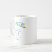 Forget-Me-Nots and Daisies Floral Wedding Kaffeetasse (Vorderseite Links)