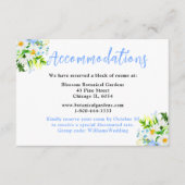Forget-Me-Nots and Daisies Wedding Accommodations Begleitkarte (Vorderseite)
