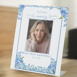 Forget-me-nots In Loving Memory Tribute Remebrance Sockelschild
