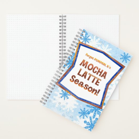 Forget Pumpkin It’s Mocha Latte Season Funny Fall Notizblock (Innen)