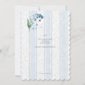 Forgetmenots & Bees Heritage Hive Studio Wedding Einladung (Rückseite)