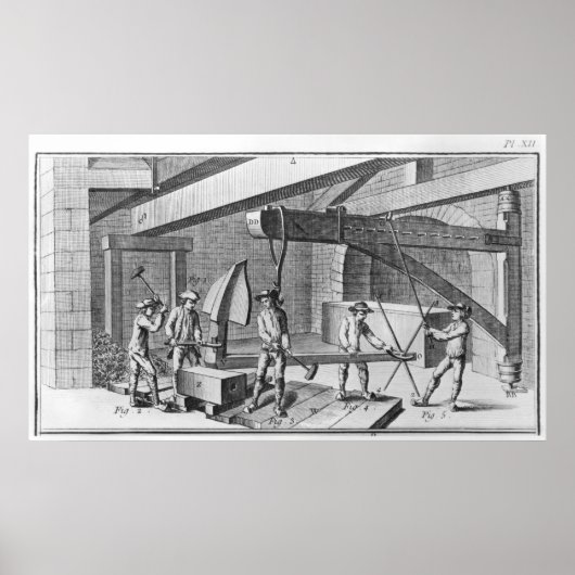 Forging an anchor, from 'Encyclopedia' by Denis Poster (Vorne)