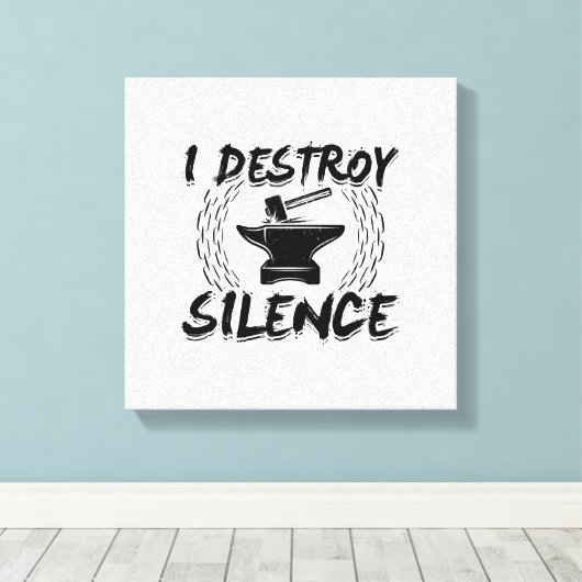 Forging Hobby | Blacksmith Craft Work Forge Gift Leinwanddruck (Insitu (Holzboden))