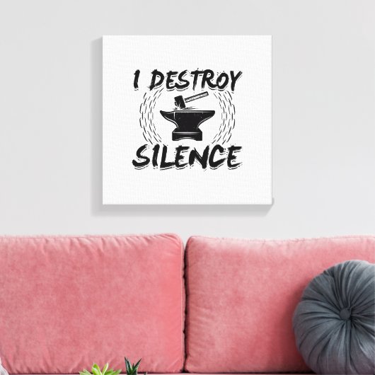 Forging Hobby | Blacksmith Craft Work Forge Gift Leinwanddruck (Insitu (Wohnzimmer))