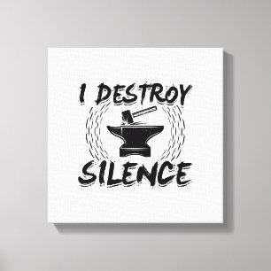 Forging Hobby Blacksmith Craft Work Forge Gift Leinwanddruck