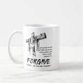 Forgive Cross Christian Faith Tee Kaffeetasse (Links)