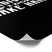 Forgive Me If I Don't Shake Hands  Poster (Ecke)