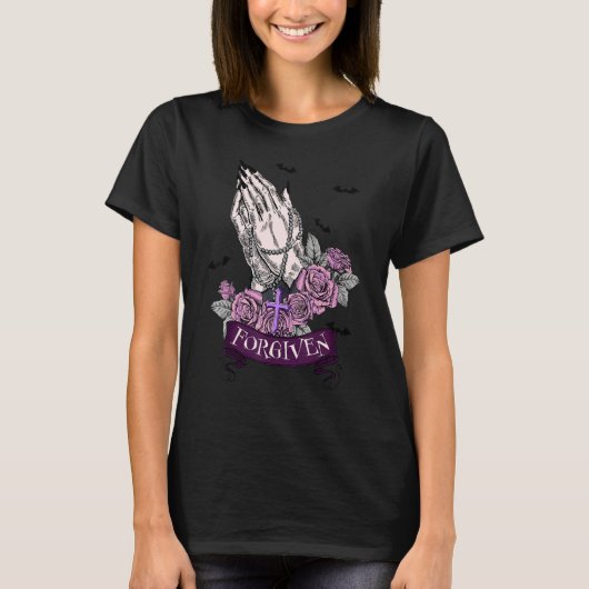 Forgiven Christian Inspirational Halloween Costume T-Shirt (Vorderseite)