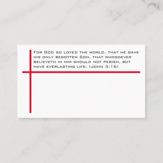 Forgiven sinner's prayer and the gospel of Jesus Visitenkarte (Rückseite)