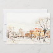 Forgo North Dakota City Scape Probe Dinner Einladung (Rückseite)