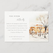 Forgo North Dakota City Scape Wedding Detail Begleitkarte (Vorderseite)