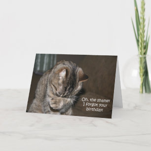 Forgotten Birthday Karte
