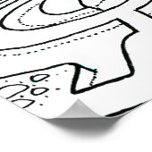 Forgotten Indian Temple Poster (Ecke)