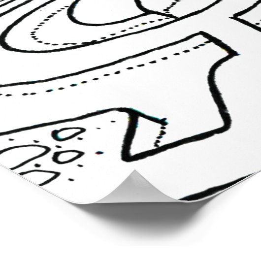 Forgotten Indian Temple Poster (Ecke)