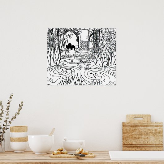 Forgotten Indian Temple Poster (Küche)