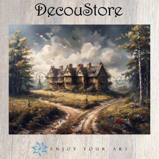 Forgotten Manor Decoupage Seidenpapier