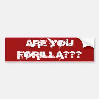 FORILLA PLATTENEN-AUTOAUFKLEBER AUTOAUFKLEBER