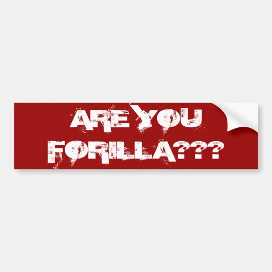 FORILLA PLATTENEN-AUTOAUFKLEBER AUTOAUFKLEBER (Vorne)