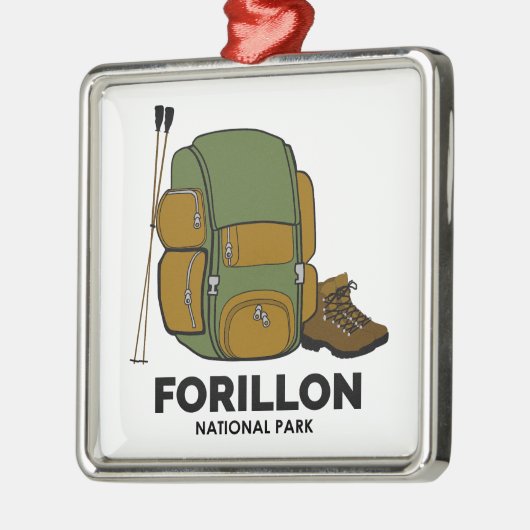 Forillon National Park Backpack Ornament Aus Metall (Links)