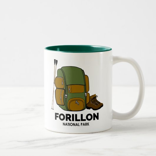 Forillon National Park Backpack Zweifarbige Tasse (Rechts)