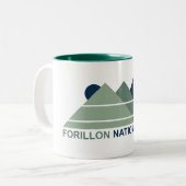 Forillon National Park Mountain Sun Zweifarbige Tasse (Vorderseite Links)