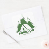 Forillon National Park Mountains Camping Quadratischer Aufkleber (Umschlag)