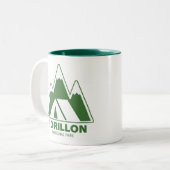 Forillon National Park Mountains Camping Zweifarbige Tasse (Vorderseite Links)