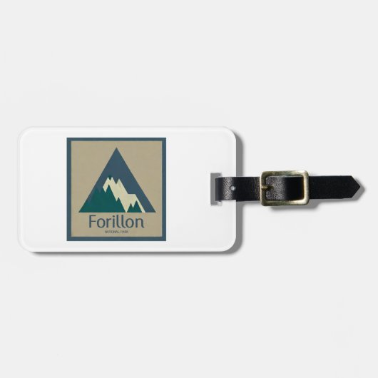 Forillon National Park Rustic Gepäckanhänger (Vorderseite horizontal)