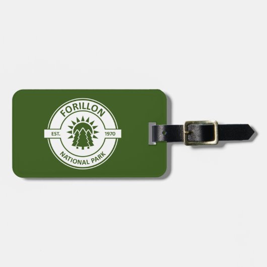 Forillon National Park Sun Trees Gepäckanhänger (Vorderseite horizontal)