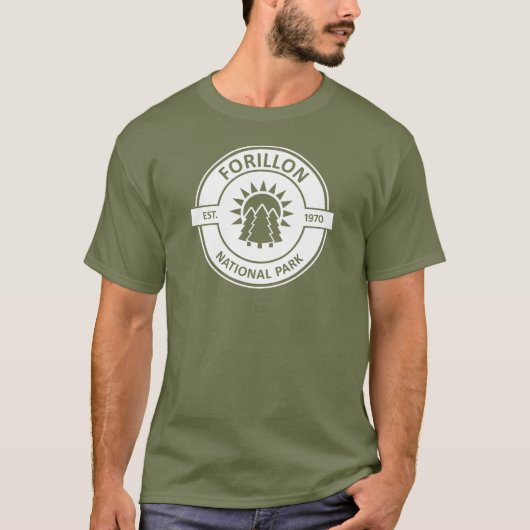 Forillon National Park Sun Trees T-Shirt (Vorderseite)