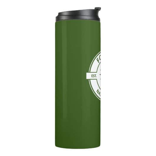 Forillon National Park Sun Trees Thermosbecher (Nach links gedreht)