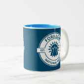 Forillon National Park Sun Trees Zweifarbige Tasse (VorderseiteRechts)