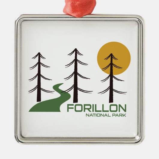 Forillon National Park Trail Ornament Aus Metall (Vorne)