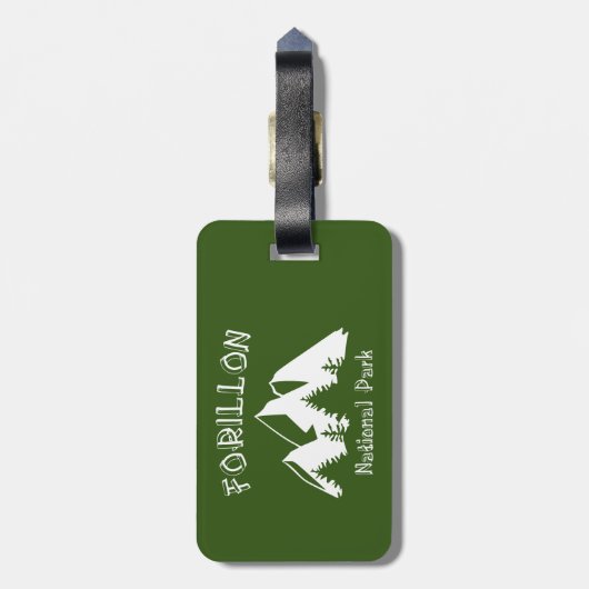 Forillon-Nationalpark Gepäckanhänger (Rückseite vertikal)