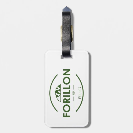 Forillon-Nationalpark Gepäckanhänger (Rückseite vertikal)