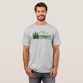 Forillon Nationalpark Grüne Streifen T-Shirt (Vorne ganz)