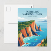Forillon-Nationalpark Kanada Postkarte (Vorne/Hinten)