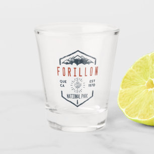Forillon Nationalpark Kanada Vintage abgenutzt Schnapsglas