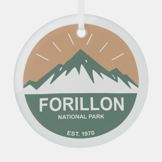 Forillon-Nationalpark Ornament Aus Glas (Vorderseite)