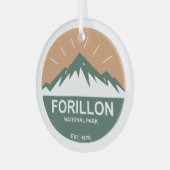 Forillon-Nationalpark Ornament Aus Glas (Vorderseite links)