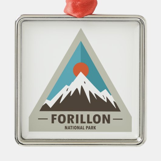 Forillon-Nationalpark Ornament Aus Metall (Vorne)