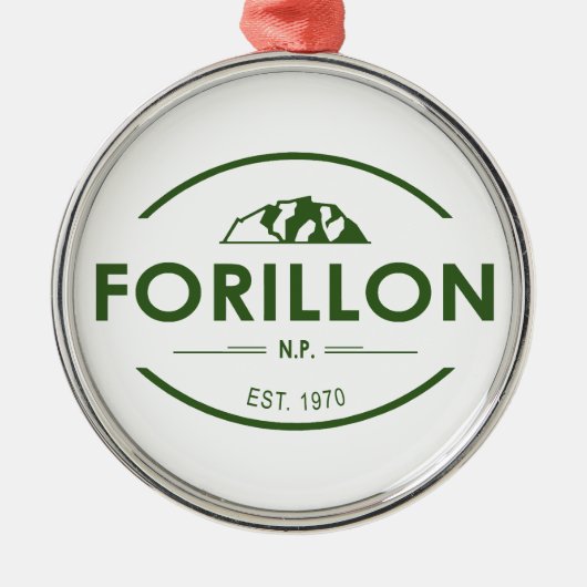 Forillon-Nationalpark Ornament Aus Metall (Vorne)